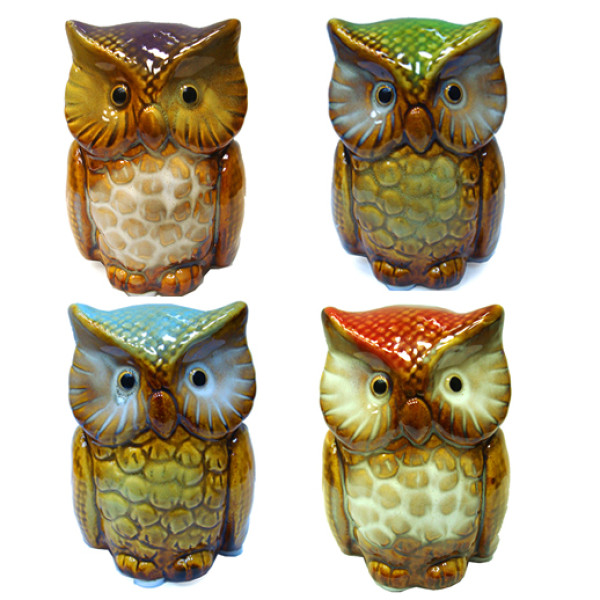 Комплект фигурок из керамики "Совы" №341810 Комплект фигурок из керамики "Совы" №341810