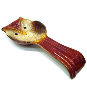 Подставка под ложку из керамики "Сова" №JY0687-A