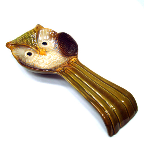 Подставка под ложку из керамики "Сова" №JY0687-C