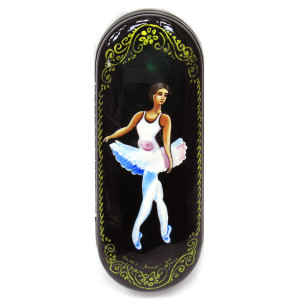 Футляр для очков лаковая миниатюра "Балерина" №1911