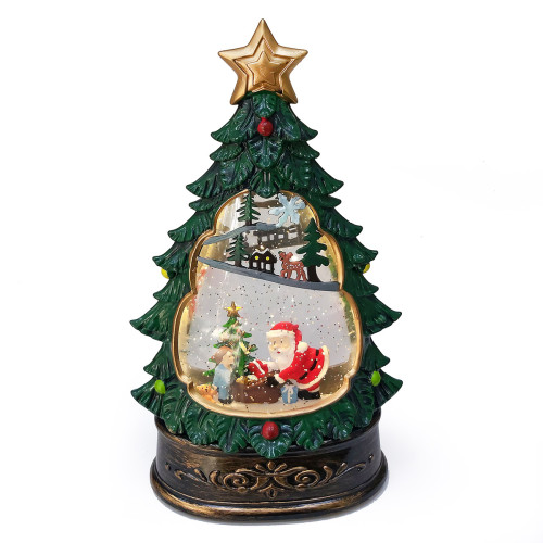 Новогодний фонарь "Ёлка" музыкальный светящийся №ZY28