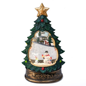 Новогодний фонарь "Ёлка" музыкальный светящийся №ZY28
