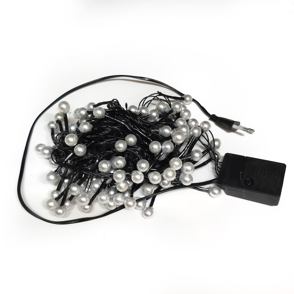 Светодиодная гирлянда LED 120 "Шарики" №6261-1