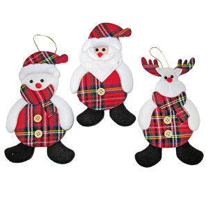 Игрушка на ёлку мягкая №6120-3