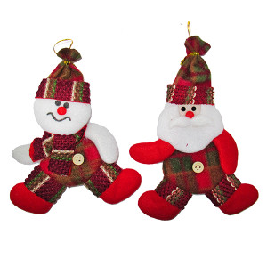 Игрушка на ёлку мягкая №YS135AB