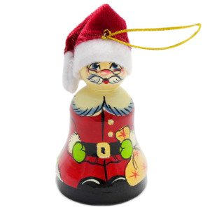 Игрушка на ёлку из дерева "Дед Мороз" №73А