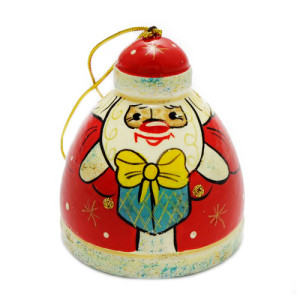 Игрушка на ёлку из дерева "Дед Мороз" №73В