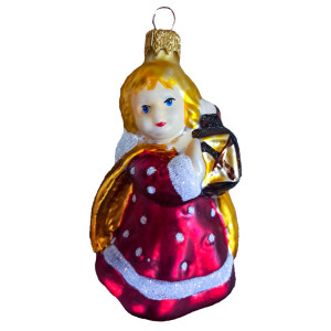 Ёлочная игрушка "Ангелочек с фонариком" №F752