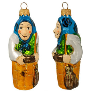 Ёлочная игрушка "Баба Яга" №FU-440