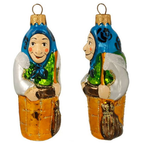 Ёлочная игрушка "Баба Яга" №FU-440