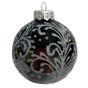 Ёлочная игрушка Шар "Морозная вьюга 1" в упаковке №KU-100-224209-1