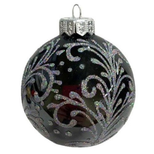 Ёлочная игрушка Шар "Морозная вьюга 1" в упаковке №KU-100-224209-1