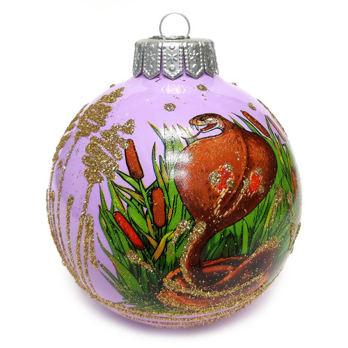 Ёлочная игрушка Шар "Змея-очковая" №KU-100-244075