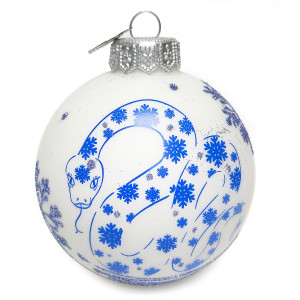 Ёлочная игрушка Шар "Змея-очковая" №KU-80-244080