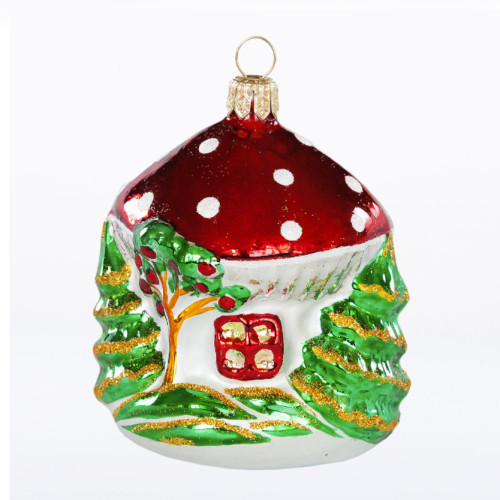 Ёлочная игрушка "Домик-грибок" №C1779