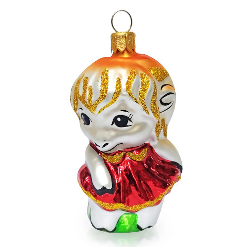 Ёлочная игрушка "Козочка" №H102