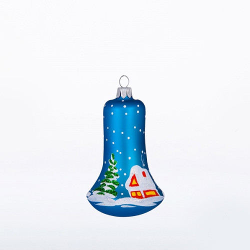 Ёлочная игрушка колокольчик "Зима" №C1358