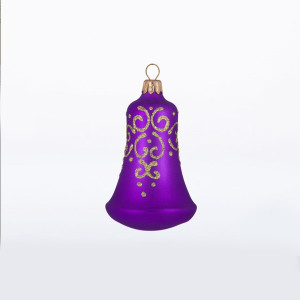 Ёлочная игрушка колокольчик "Вуаль" №C797