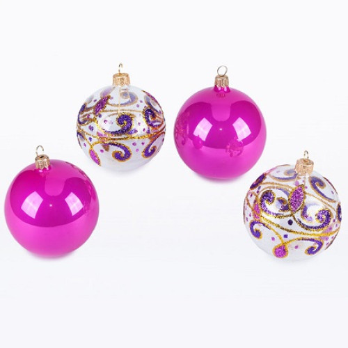 Набор ёлочных игрушек "Кружевной" №C1189