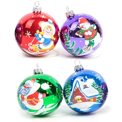 Набор ёлочных игрушек "Зимушка-зима" №C1244