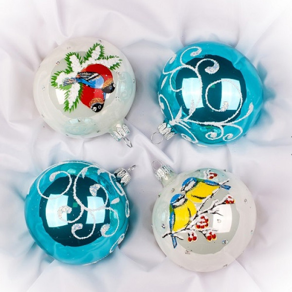 Набор ёлочных игрушек "Зимняя трель" №C1917 Набор ёлочных игрушек "Зимняя трель" №C1917