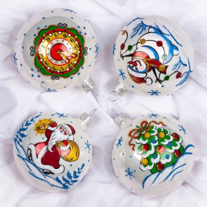 Набор ёлочных игрушек "Морозный" №C529