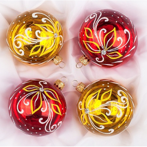 Набор ёлочных игрушек "Флора" №C594