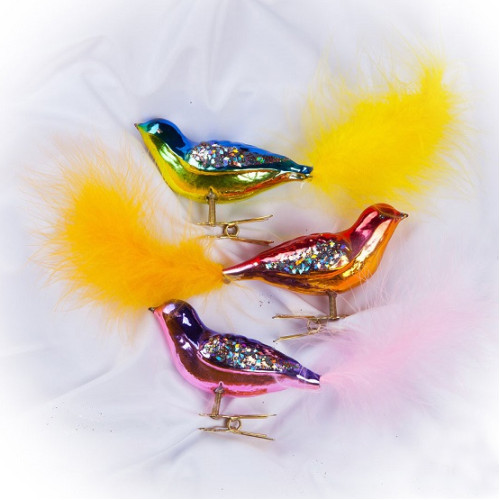 Набор ёлочных игрушек "Птички" №C611