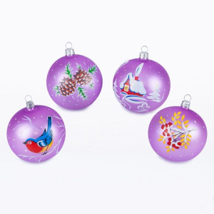 Набор ёлочных игрушек "Зима" №C732