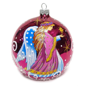 Ёлочная игрушка Шар "Нежность" №C2384