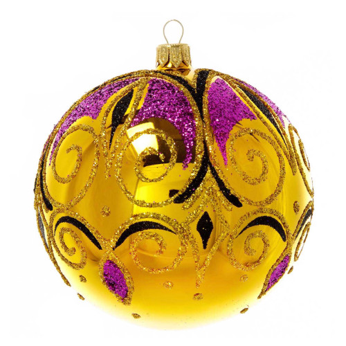 Ёлочная игрушка Шар "Торжество" золотой №C1138-Z