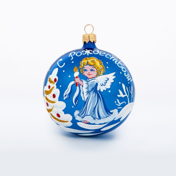 Ёлочная игрушка Шар "Рождественская сказка" №C1164 Ёлочная игрушка Шар "Рождественская сказка" №C1164