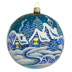 Ёлочная игрушка Шар "Хуторок" №C1328