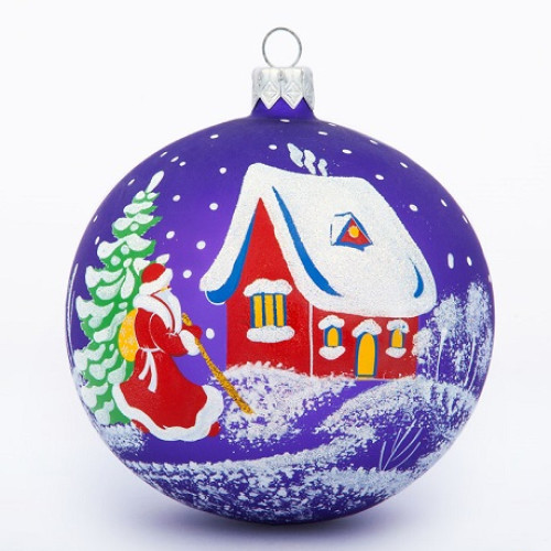 Ёлочная игрушка Шар "Новогодний гость" №C1413