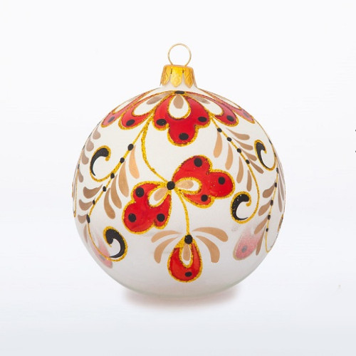 Ёлочная игрушка Шар "Расписной" №C1415