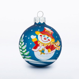 Ёлочная игрушка Шар "Снеговичок" №C1425