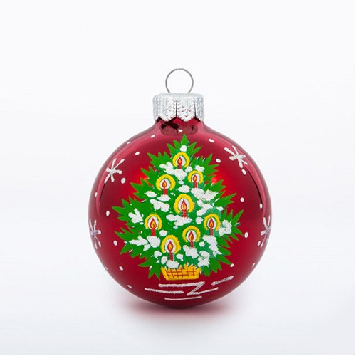 Ёлочная игрушка Шар "Еловый" №C1539