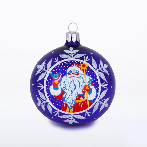 Ёлочная игрушка Шар "Дед Мороз" №C1540 Ёлочная игрушка Шар "Дед Мороз" №C1540