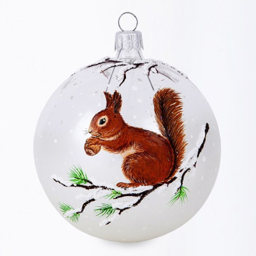 Ёлочная игрушка Шар "Белка" №C1756