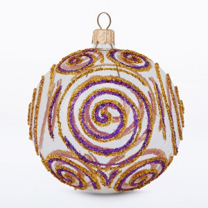 Ёлочная игрушка Шар "Завиток" №C1757