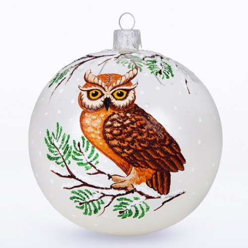 Ёлочная игрушка Шар "Филин" №C1768
