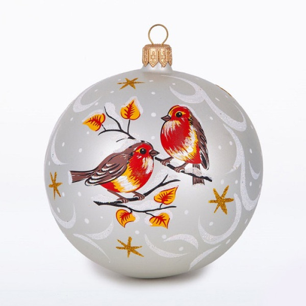 Ёлочная игрушка Шар "Птички" №C185 Ёлочная игрушка Шар "Птички" №C185