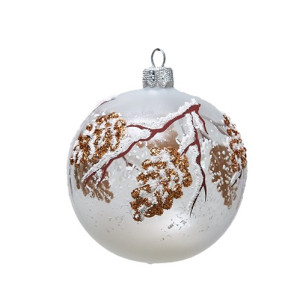 Ёлочная игрушка Шар "Шишечки" №C1859