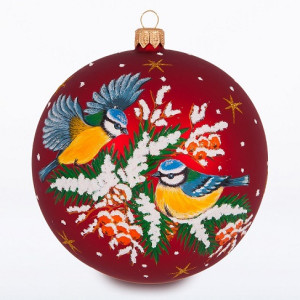 Ёлочная игрушка Шар "Птички" №C1952