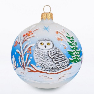 Ёлочная игрушка Шар "Совушка" №C1993