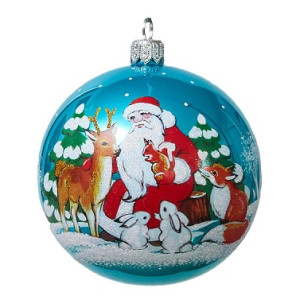 Ёлочная игрушка Шар "Лесная сказка" №C2066