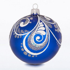 Ёлочная игрушка Шар "Батик" №C2104