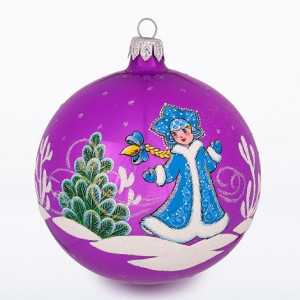 Ёлочная игрушка Шар "Снежевиночка" №C2116