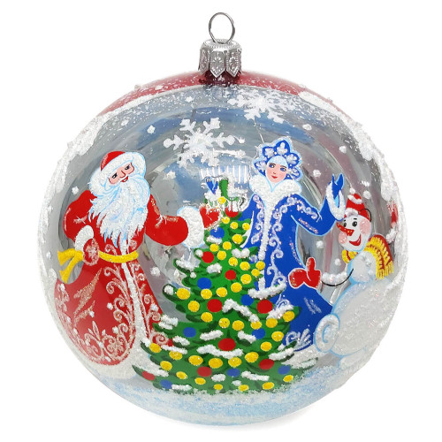 Ёлочная игрушка Шар "Новогодний хоровод" №C2228