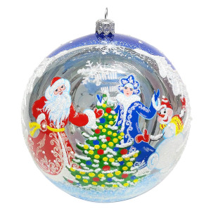 Ёлочная игрушка Шар "Новогодний хоровод" №C2228